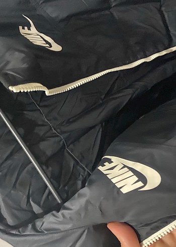 Nike Nike Siyah Midi Kadın Kışlık Mont
