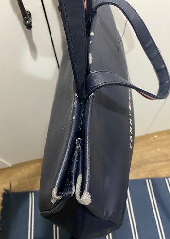 Tommy Hilfiger Tommy Hilfiger Lacivert Deri Kadın Çanta