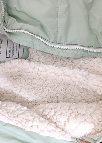 Kız Çocuk Kürklü Kapüşonlu Kışlık Mont - Görsel 2