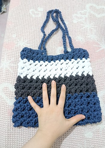 Bohem Örgü Kadın Çanta - Görsel 2