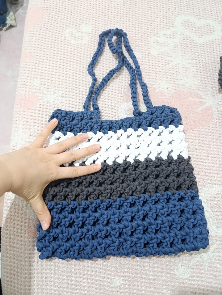 Bohem Örgü Kadın Çanta - Görsel 3