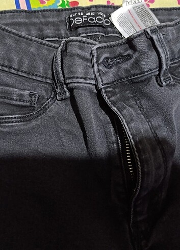 38 Beden gri Renk Kot pantolon/ Dar paça/ pantolon