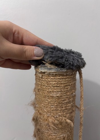 Kahverengi Kedi Tırmalama Direği ve Oyuncağı - Görsel 5