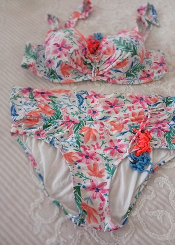 Çiçek Desenli Bohem Penti Bikini takımı - Görsel 5