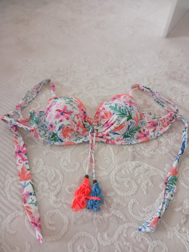 Çiçek Desenli Bohem Penti Bikini takımı - Görsel 2