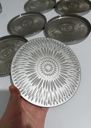 Gri tatlı pasta Tabak Seti - Görsel 4