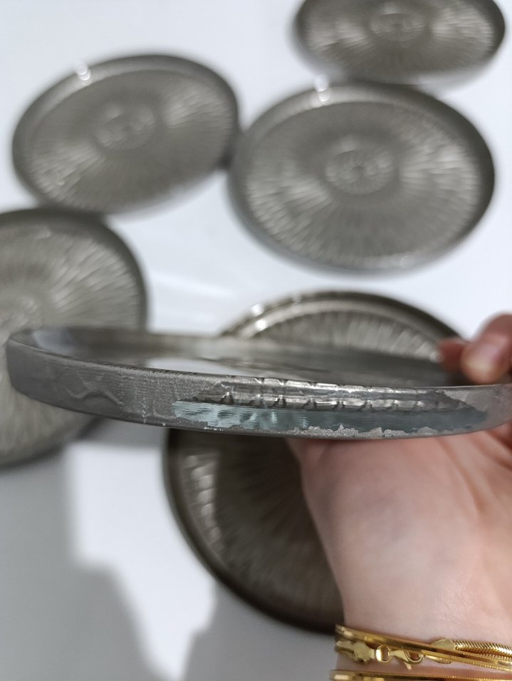 Gri tatlı pasta Tabak Seti - Görsel 3