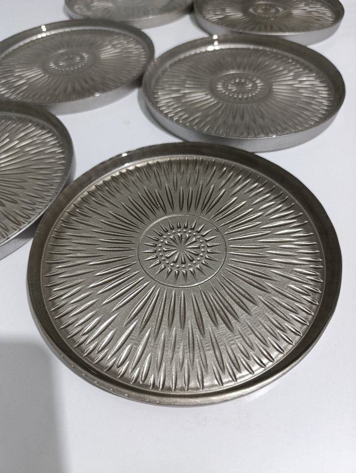 Gri tatlı pasta Tabak Seti - Görsel 2