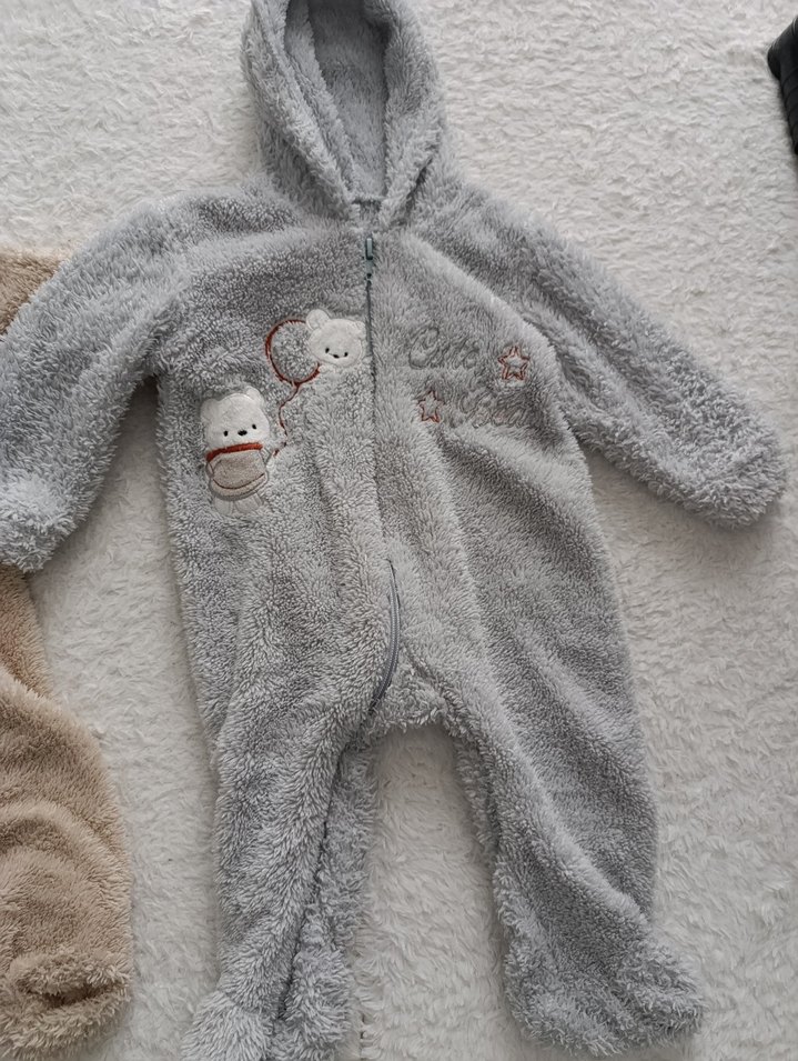 Nakışlı Peluş Bebek Tulumu - Görsel 3