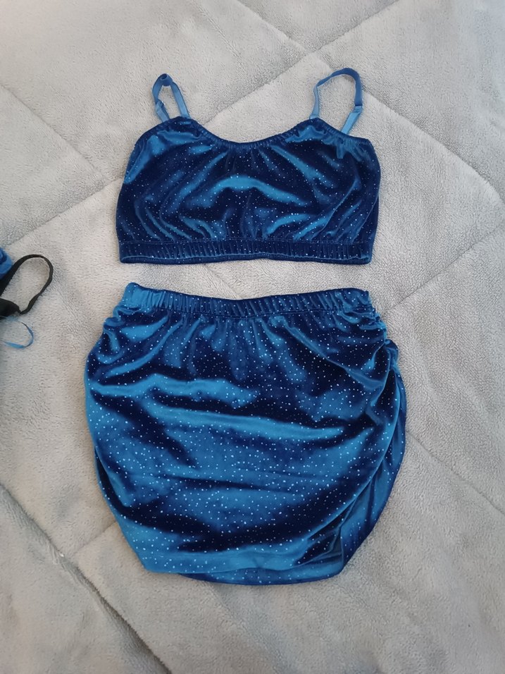 Parlak Mavi Mini İkili Takım Kadın Pijama - Görsel 2