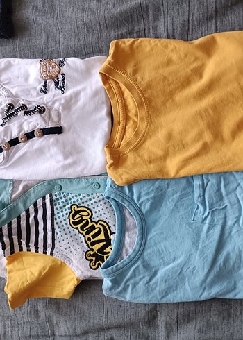 24-36 Ay Beden Düğmeli, Renkli Erkek Polo Tişörtü