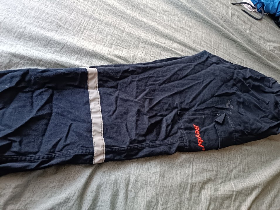 Kemerli Erkek Lacivert Kayak Pantolonu - Görsel 2