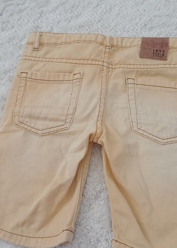4 Yaş Beden Bej Erkek Denim Şort