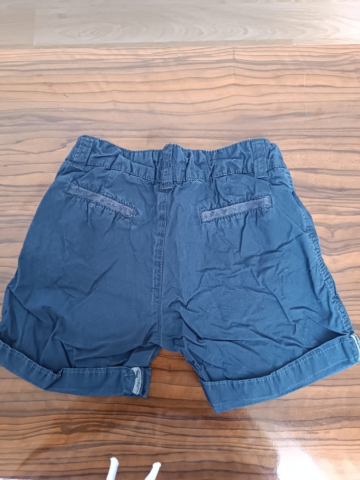 Erkek Çocuk Kot Şort, Kemerli, Rahat Kesim - Görsel 2