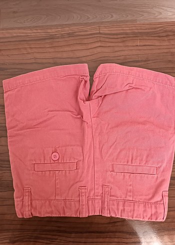 Düğmeli Pembe Erkek Çocuk Şortu - Görsel 3