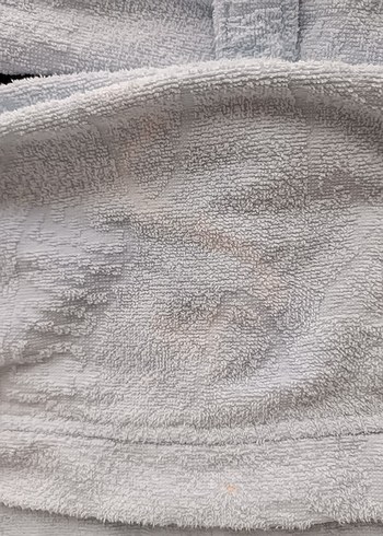 Kapüşonlu Erkek Çocuk Bornoz - Beyaz - Görsel 4