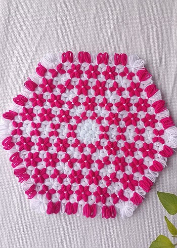 Pembe ve Beyaz kasnak lif - Görsel 15