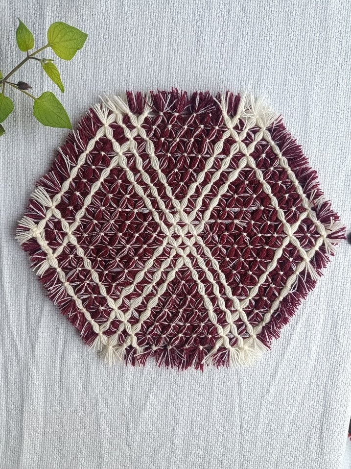 Pembe ve Beyaz kasnak lif - Görsel 5