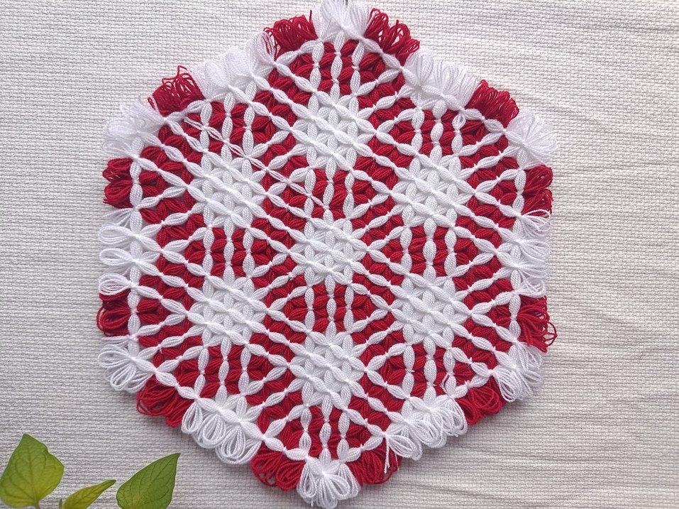 Pembe ve Beyaz kasnak lif - Görsel 4