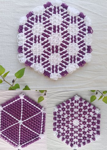 Mor ve Beyaz Renkli Banyo Süngeri - Görsel 5