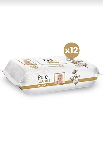 Pure Wipes Islak Mendil 12 adet 90lı #purewipes #ıslakmendil #me