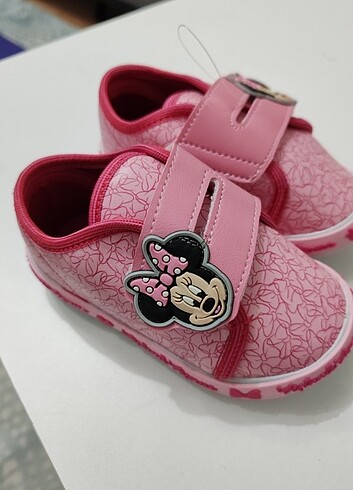 23 Beden pembe Renk Minnie mouse Bebek Ayakkabısı no:23