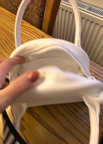 Beyaz Deri Puma Kadın Çanta - Görsel 6