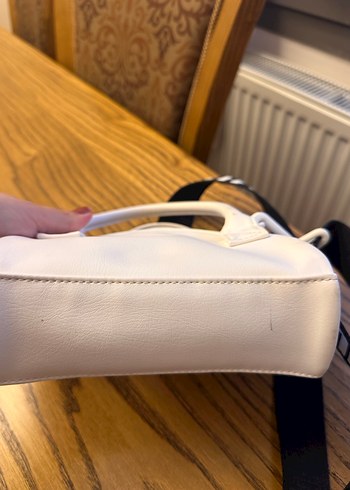 Beyaz Deri Puma Kadın Çanta - Görsel 4