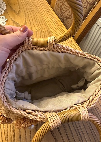 Boncuk Detaylı Örgü  zara marka Kadın Çanta - Görsel 3