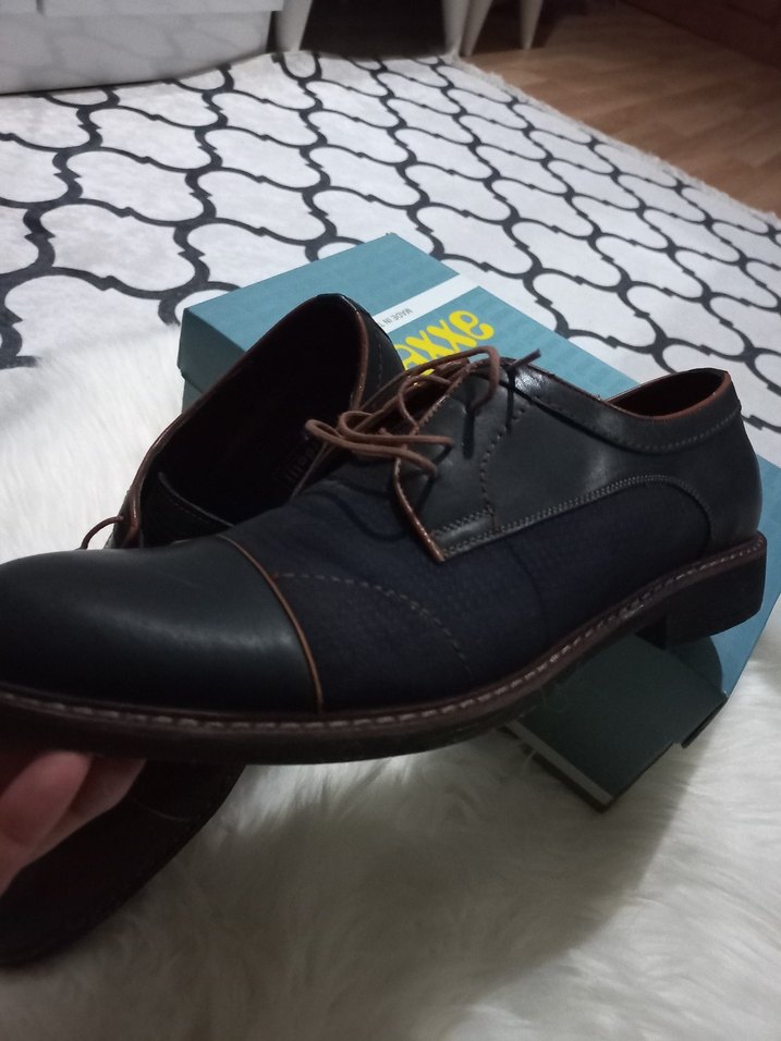 Lacivert Erkek Klasik Ofis Ayakkabısı - Görsel 4