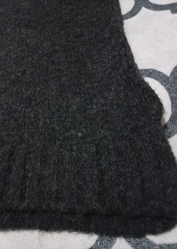 Siyah Fitilli Kadın Triko Kazak - Görsel 3