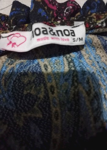 Uzun Kollu Desenli Bohem Mini Elbise - Görsel 3