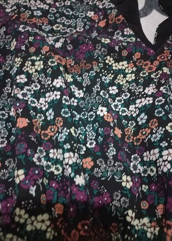 Uzun Kollu Desenli Bohem Kadın Elbise - Görsel 6