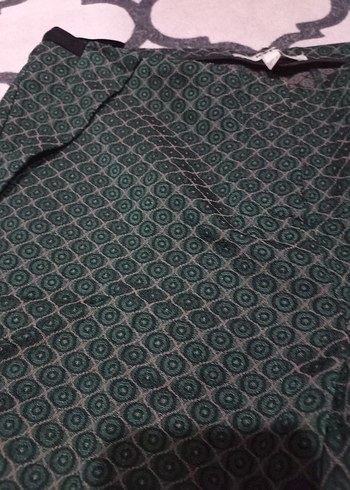 Kemer Detaylı Haki Kumaş Kadın Pantolon - Görsel 2