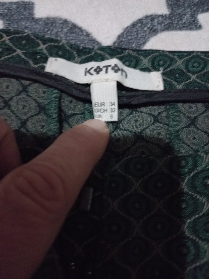 Kemer Detaylı Haki Kumaş Kadın Pantolon - Görsel 3