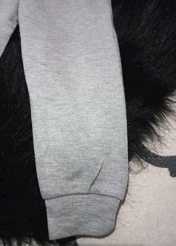 Kız Çocuk Gri Baskılı Uzun Kollu Pijama Takımı - Görsel 6