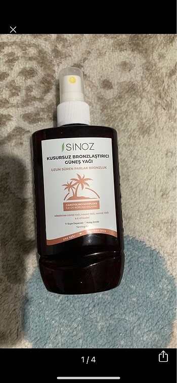 Sinoz Bronzlaştırıcı Güneş Yağı