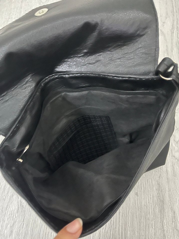 Mango Tokalı Siyah Deri Kadın Çanta - Görsel 2