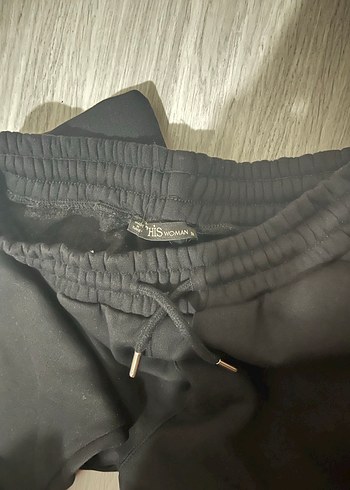 Siyah Rahat Kesim Kadın Eşofman Altı - Görsel 2