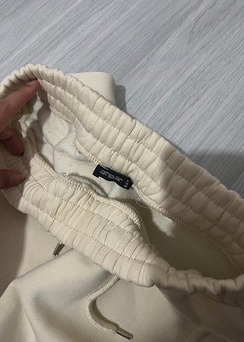 Bej Rahat Kesim Kadın Eşofman Altı - Görsel 3