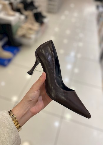 Diğer Kahverengi Stiletto Topuklu Kadın Ayakkabı