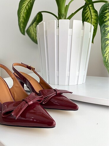 Rugan bordo ayakkabı - Görsel 4