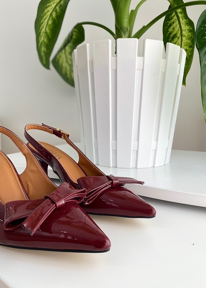 Rugan bordo ayakkabı - Görsel 4