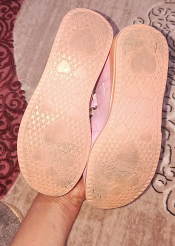 Kızlar için Pembe Nakışlı Babet Ayakkabı - Görsel 3