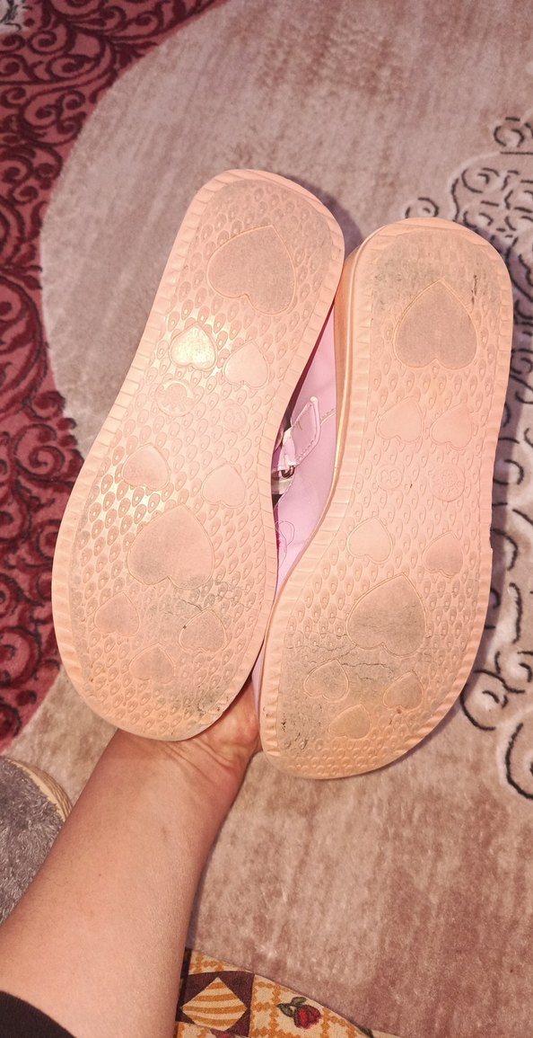 Kızlar için Pembe Nakışlı Babet Ayakkabı - Görsel 3