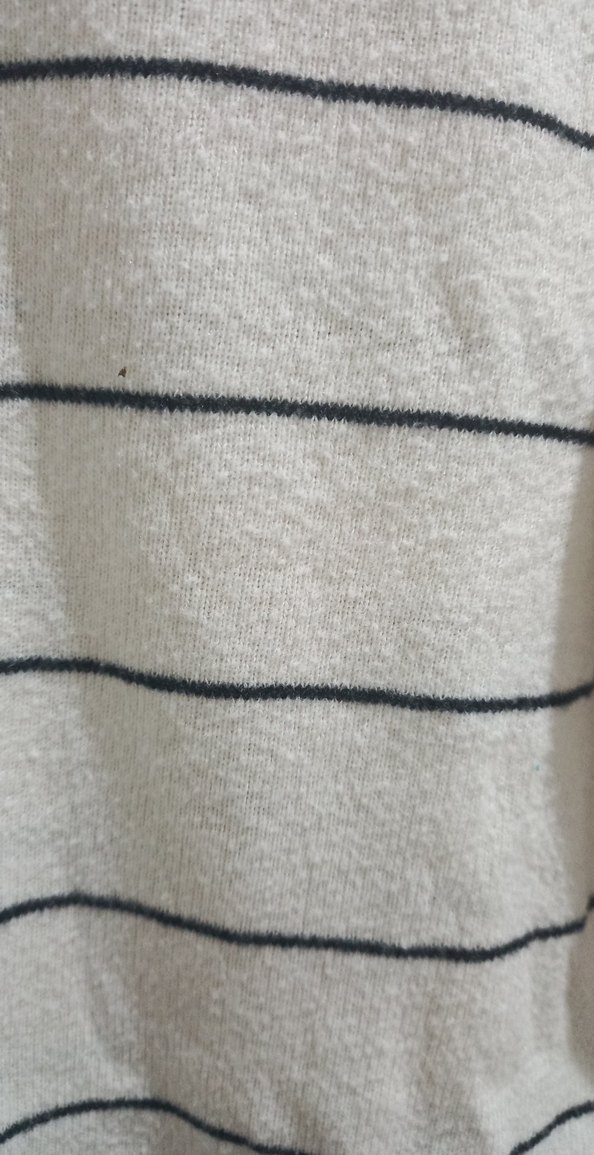 Çizgili Pamuklu Kadın Kazak - Görsel 3