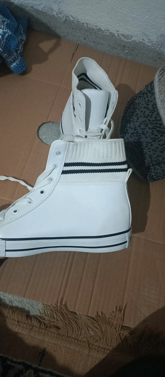 Beyaz Kadın Dolgu Topuklu Spor Ayakkabı - Görsel 2