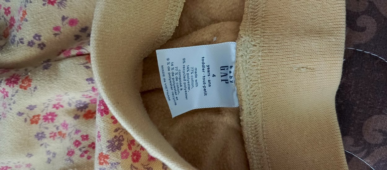 Pastel Sarı Bohem Kız Pantolonu - Görsel 2