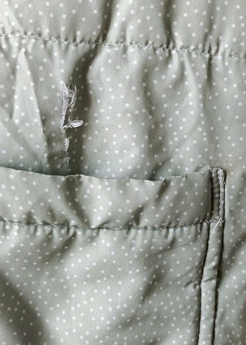 mint puantiyeli   Kız Çocuk Montu - Görsel 2