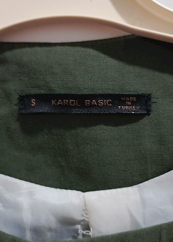 Düğmeli Yeşil Kadın Midi Kaban - Görsel 3